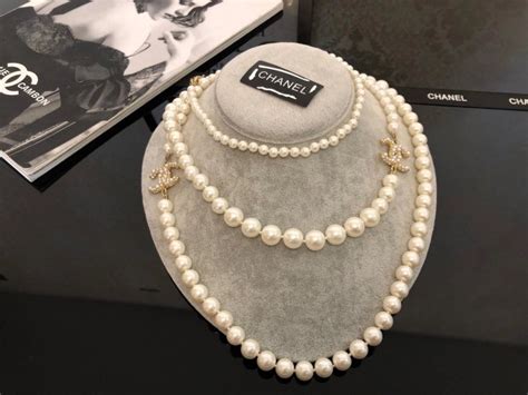 fake chanel pearls|Chanel knockoff jewelry.